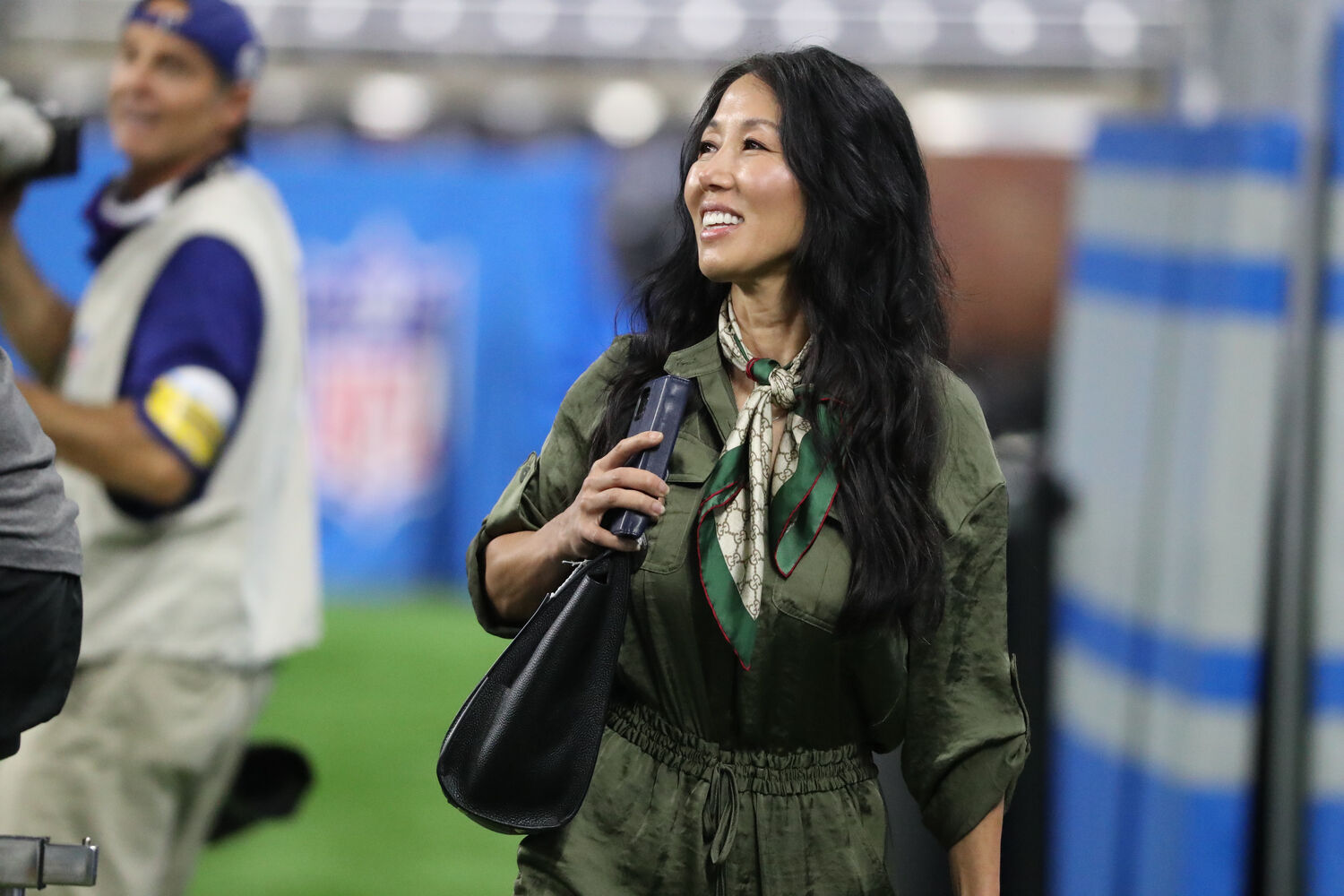 Kim on the field